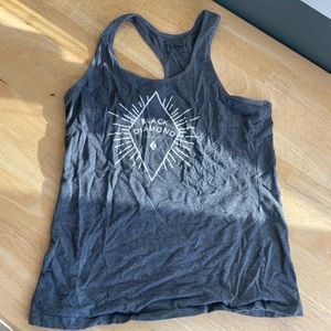 Black Diamond fitted logo tank top